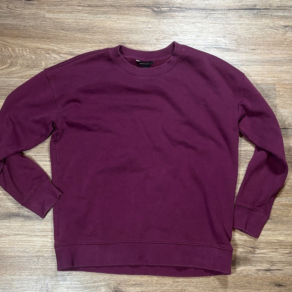 Banana Republic Men's‎ Deep Red Crewneck Sweater